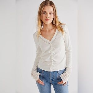 Free People Wear Me Out Top Size M